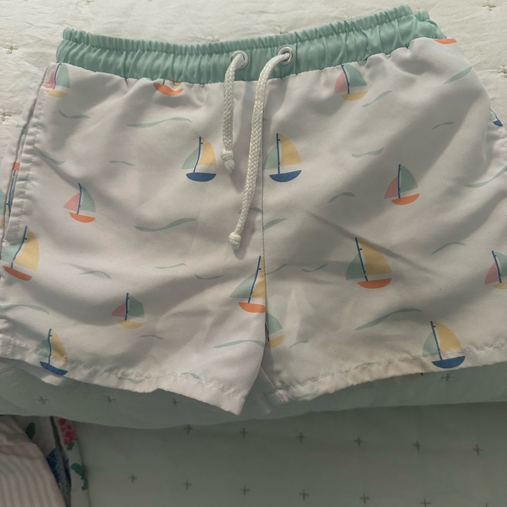 Sailboat Print Swim Shorts